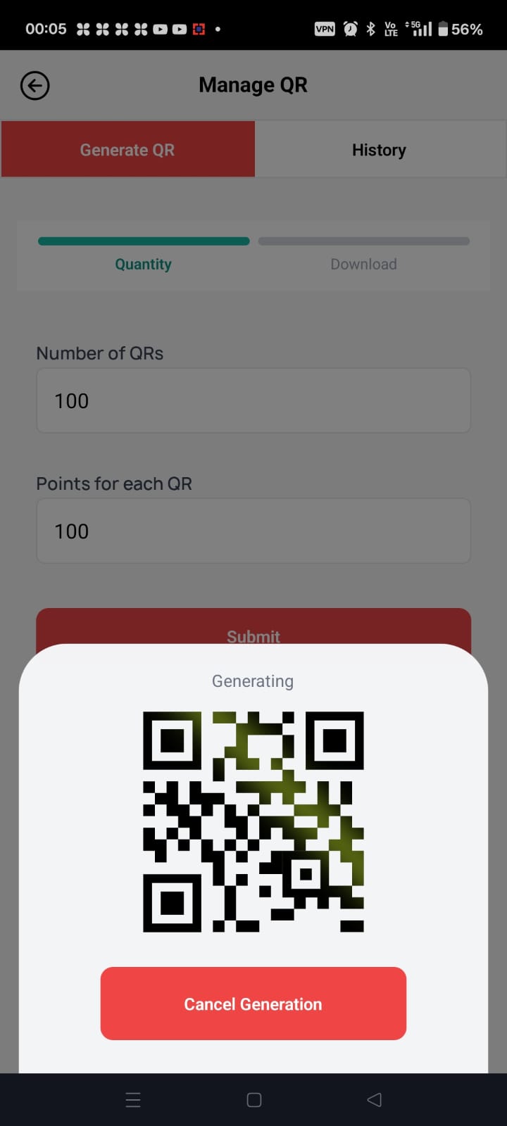 Mobile screen 1